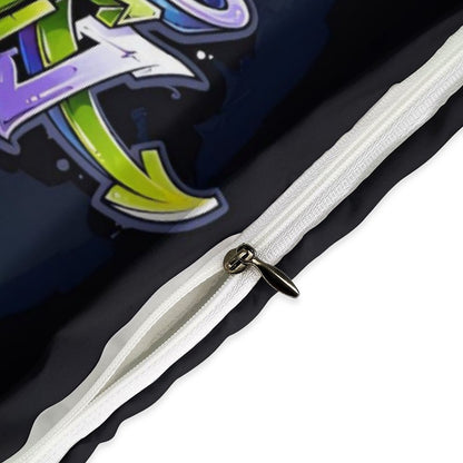 COLORFUL GRAFFITI 3-Piece Bedding Set-102"x90"/ 259x229cm-KING SIZE (Dual-sided Image)