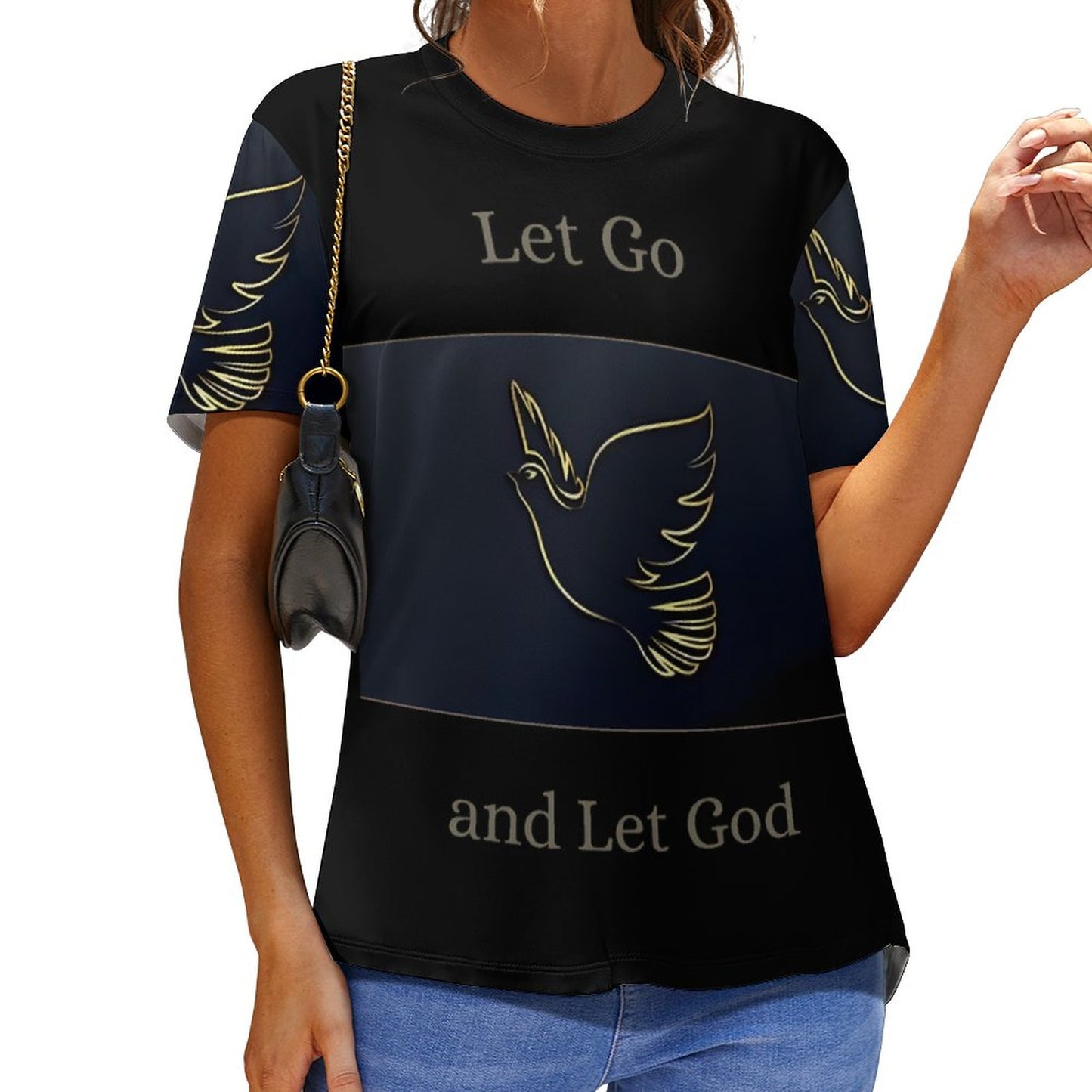 180gsm Custom Women Top T-Shirts(All-Over Printing)