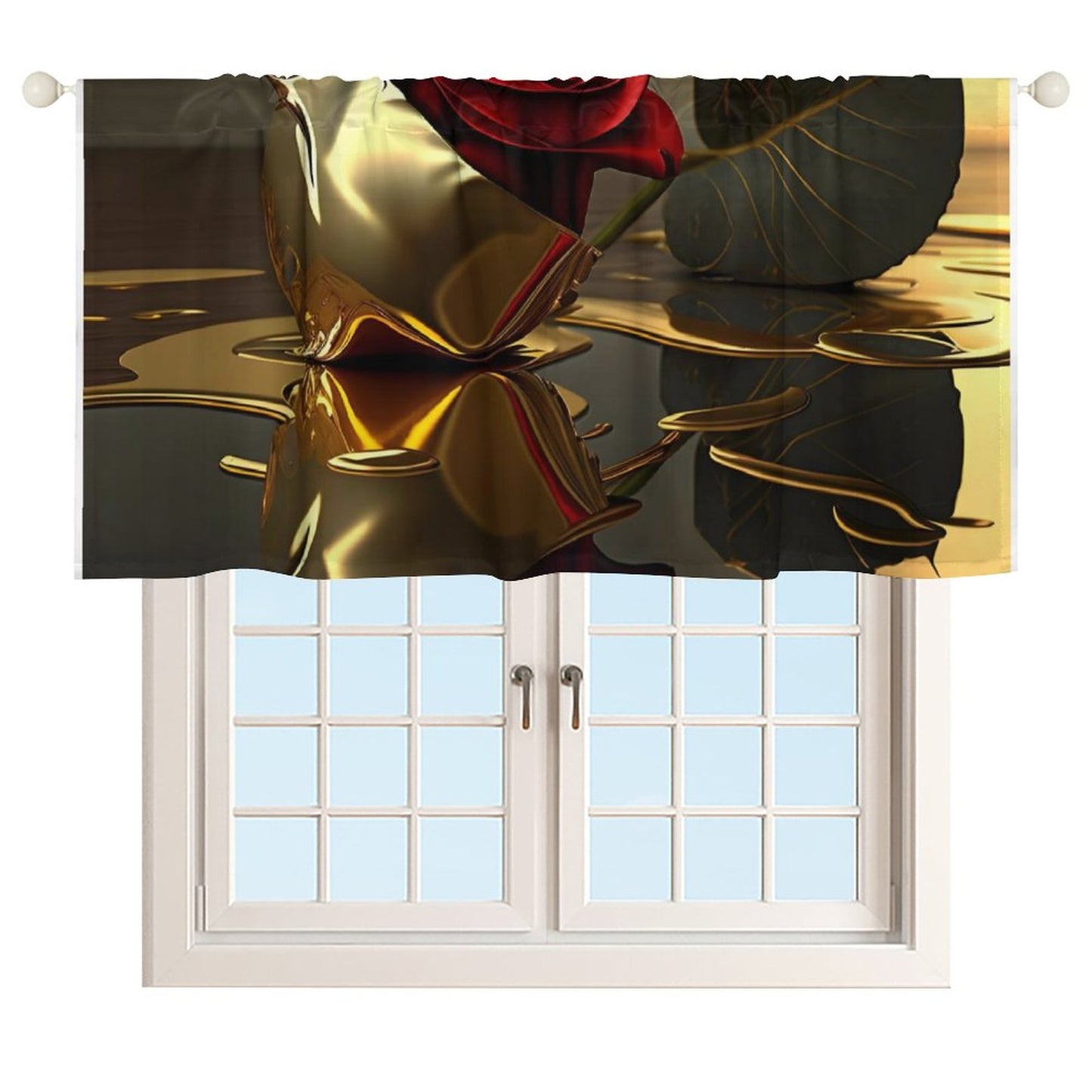 Short Window Curtains(All-Over Printing)