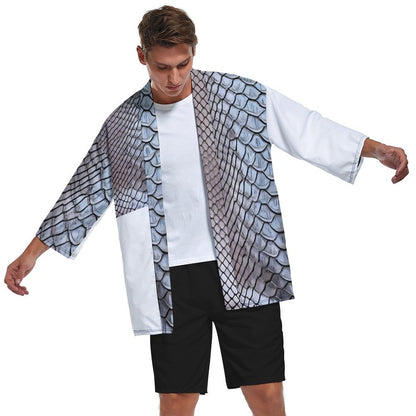 Drop Shoulder Male Kimono Cardigan ZS904 (All-Over Printing)