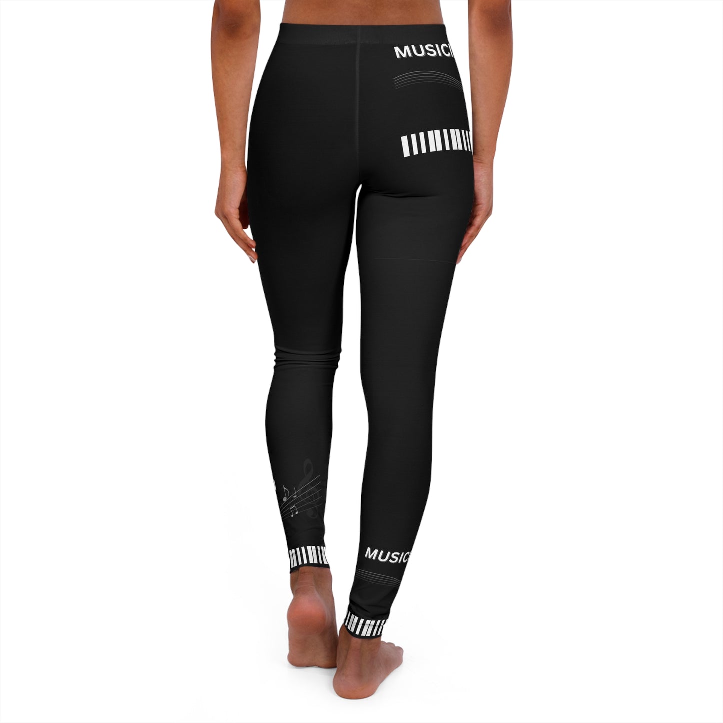MUSICIAN'S PIANO Women's Casual Spandex Leggings-XS-2XL