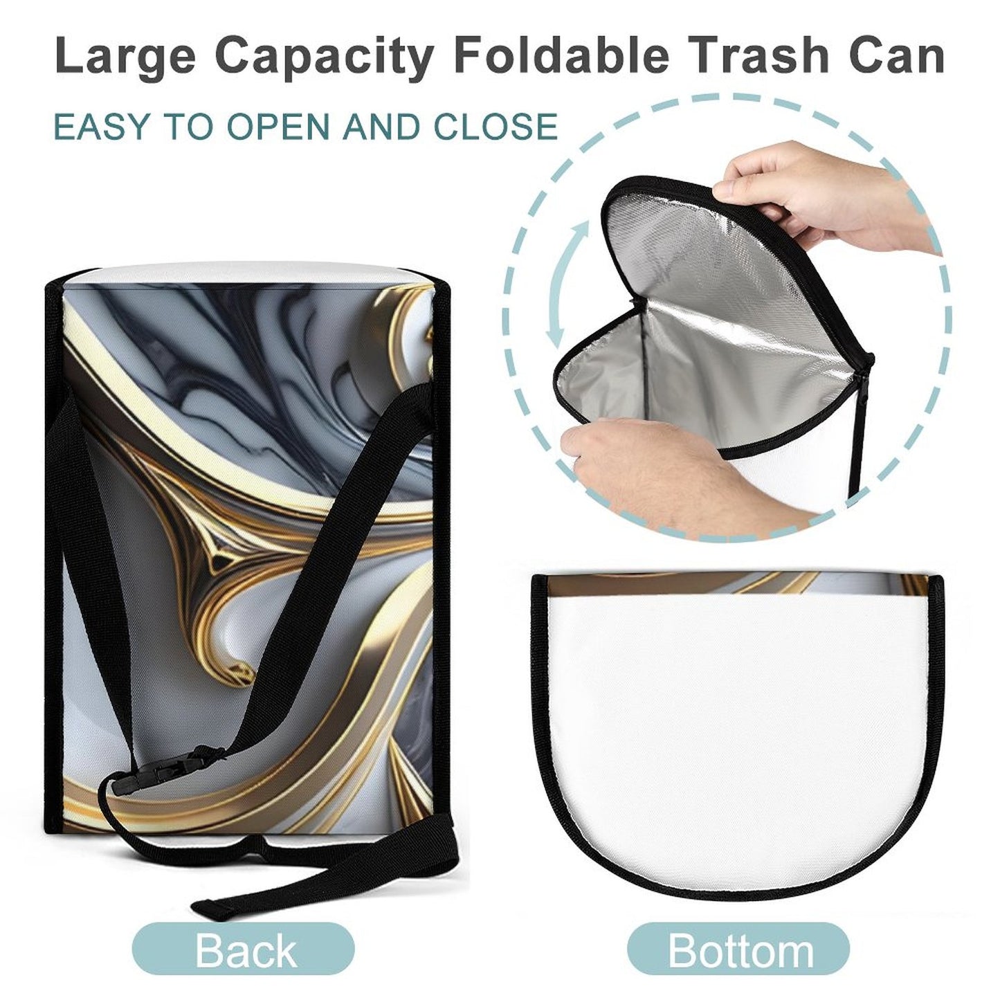 Collapsible Car Trash Bin