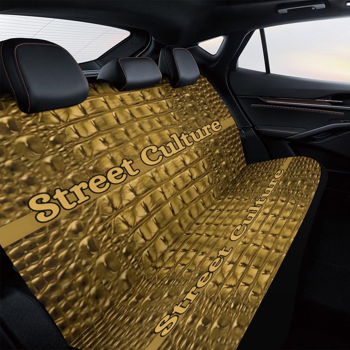 STREET CULTURE Alligator Back Seat Cover for Cars (high quality softness)