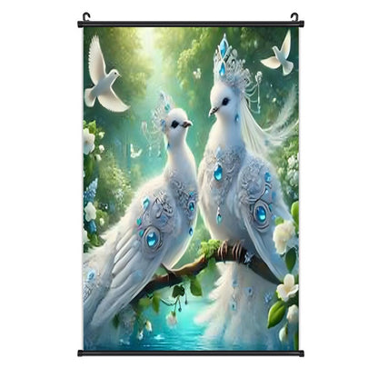 Canvas Hanging Poster with Scrolls-16"x24"/ 40x60cm