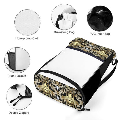 Waffle Cloth Sprots Drawstring Bag (Multi-Sites)