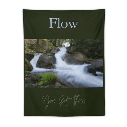 FLOW Wall Art with Vertical Tapestry