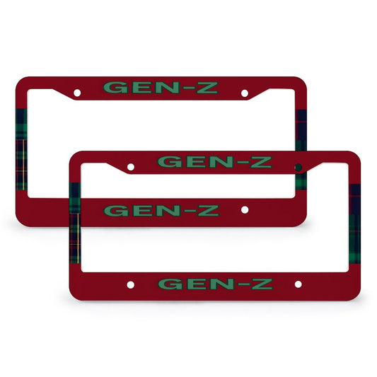 License Plate Frames with 4 Round Holes (1 Pair)