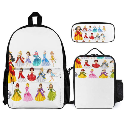 Set of 3 Bags (Shoulder Bag Lunch Bag & Pencil Pouch)