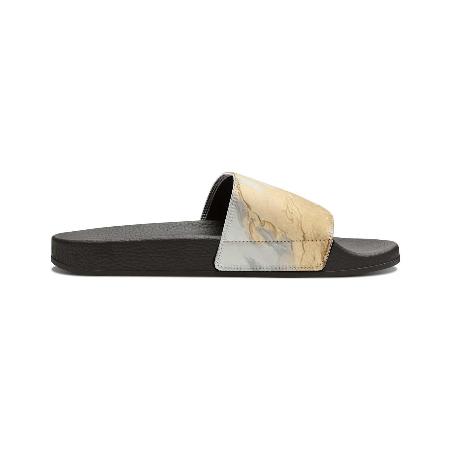 GOLD FOIL Women's Slide Sandals (black or white soles)