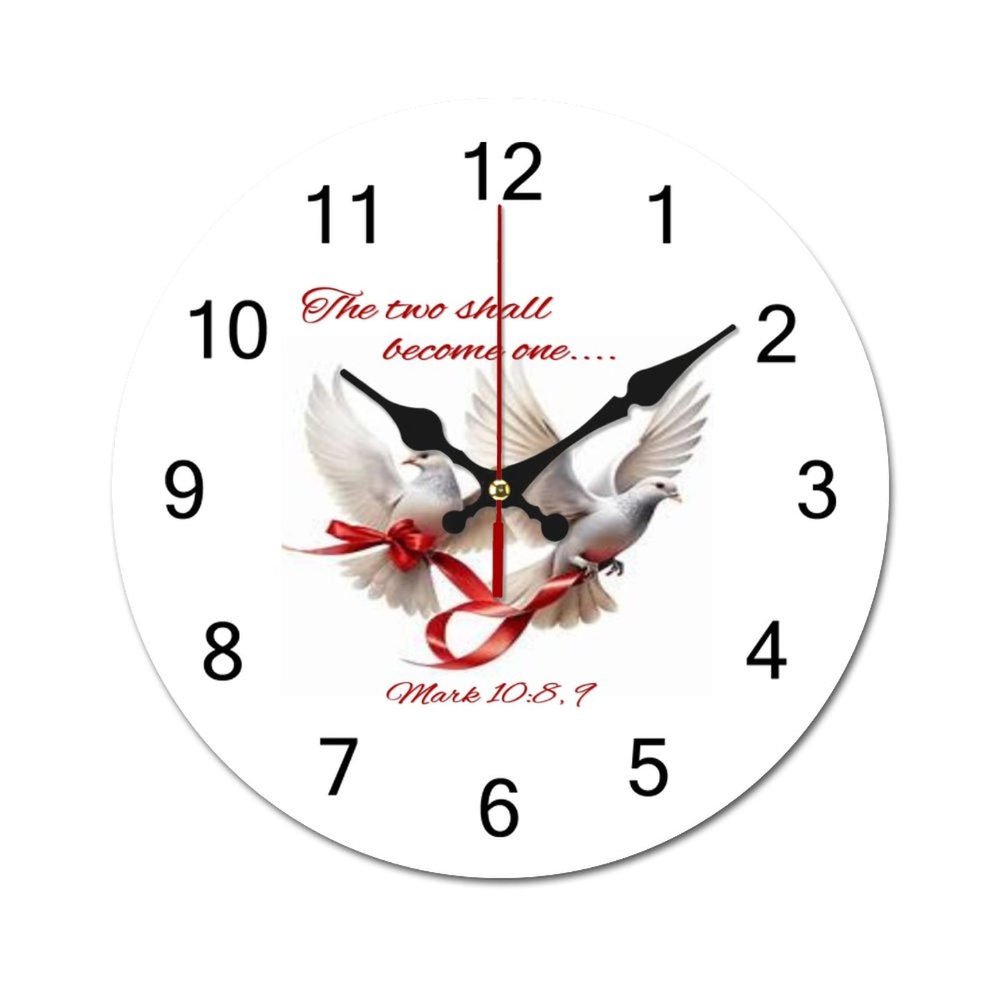 Concise Silent Wooden Wall Clock-9.84"x9.84"/ 25x25cm