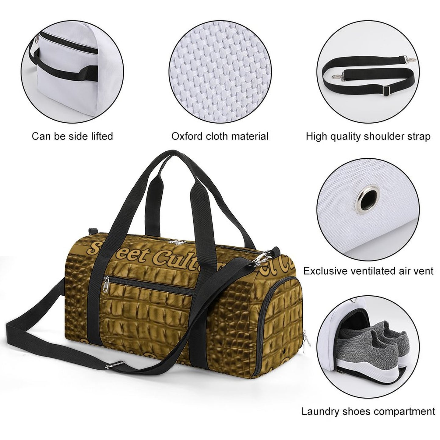 STREET CULTURE Alligator GYM/TRAVEL Bag-large capacity