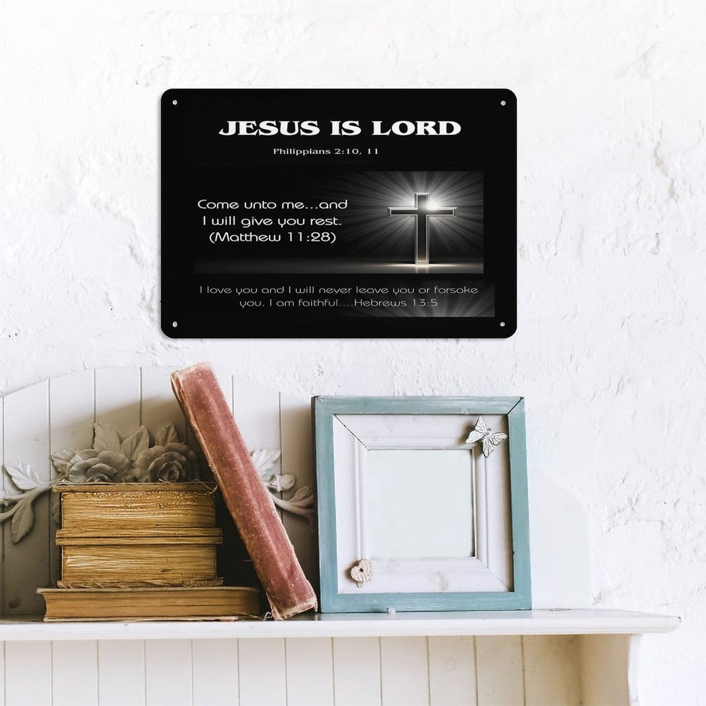 Horizontal Personalized Metal Wall Art Tin Sign-5.5"x7.9"/14x20cm