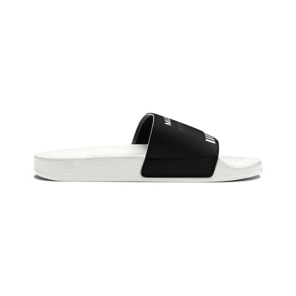 MUSICIAN'S PIANO Unisex Slide Sandals (OPTIONS: BLACK OR WHITE SOLE BOTTOMS)