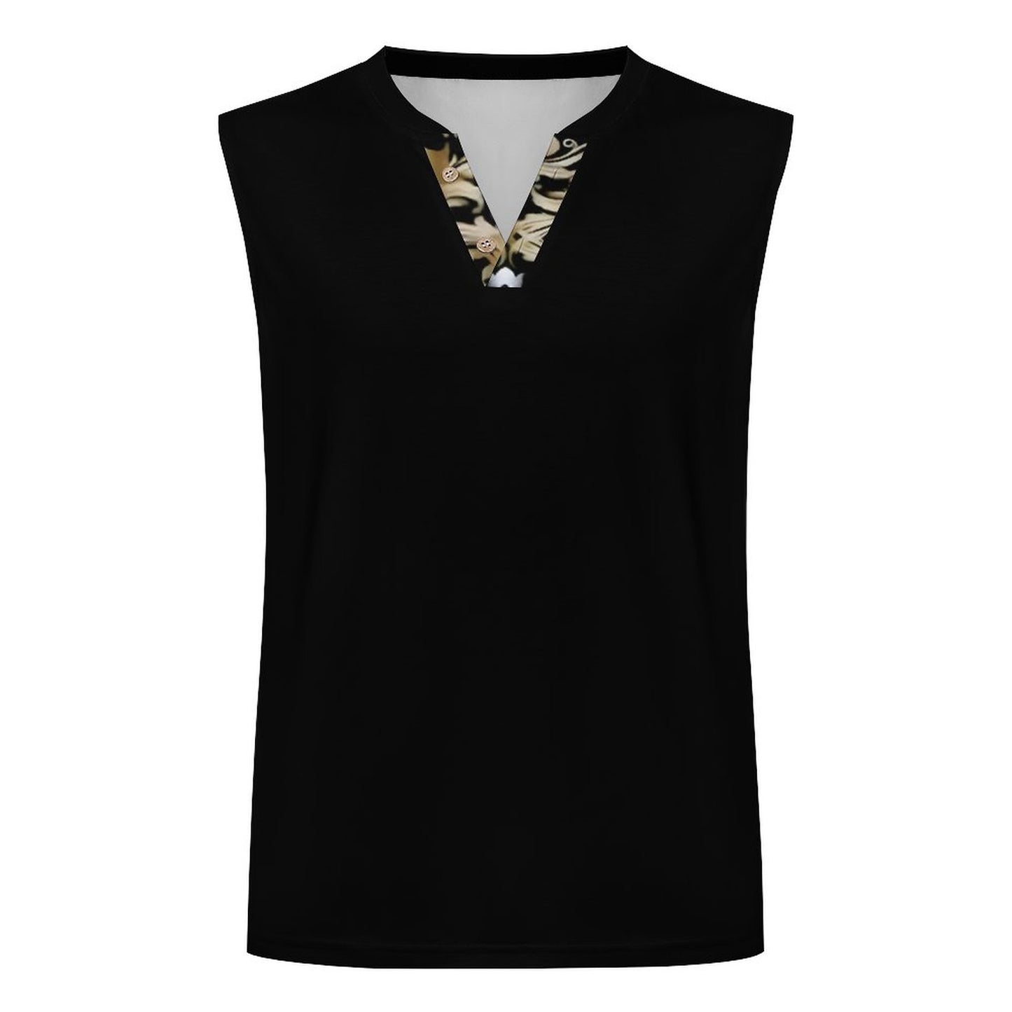 200gsm Henley Neck Vest(All-Over Printing)