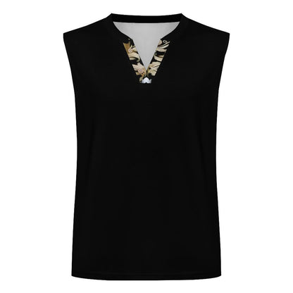 200gsm Henley Neck Vest(All-Over Printing)