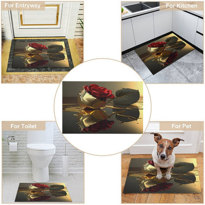 Crystal Velvet Bedroom Floor Mat