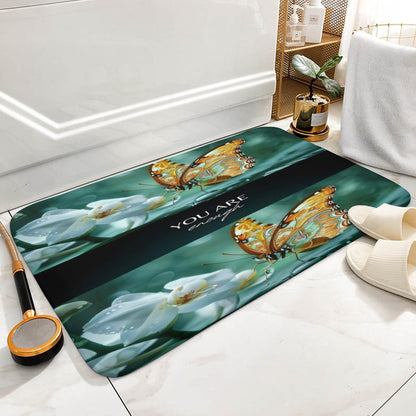 Coral Velvet Rug-19.7"x31.5"/50x80cm-YOU ARE ENOUGH