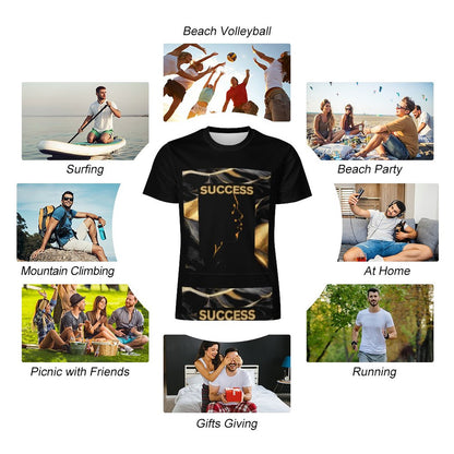 120gsm Short Sleeve All Over Print T-Shirt OMDT01 (All-Over Printing)