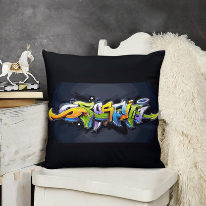 COLORFUL GRAFFITI Plush Pillowcase Set of 4