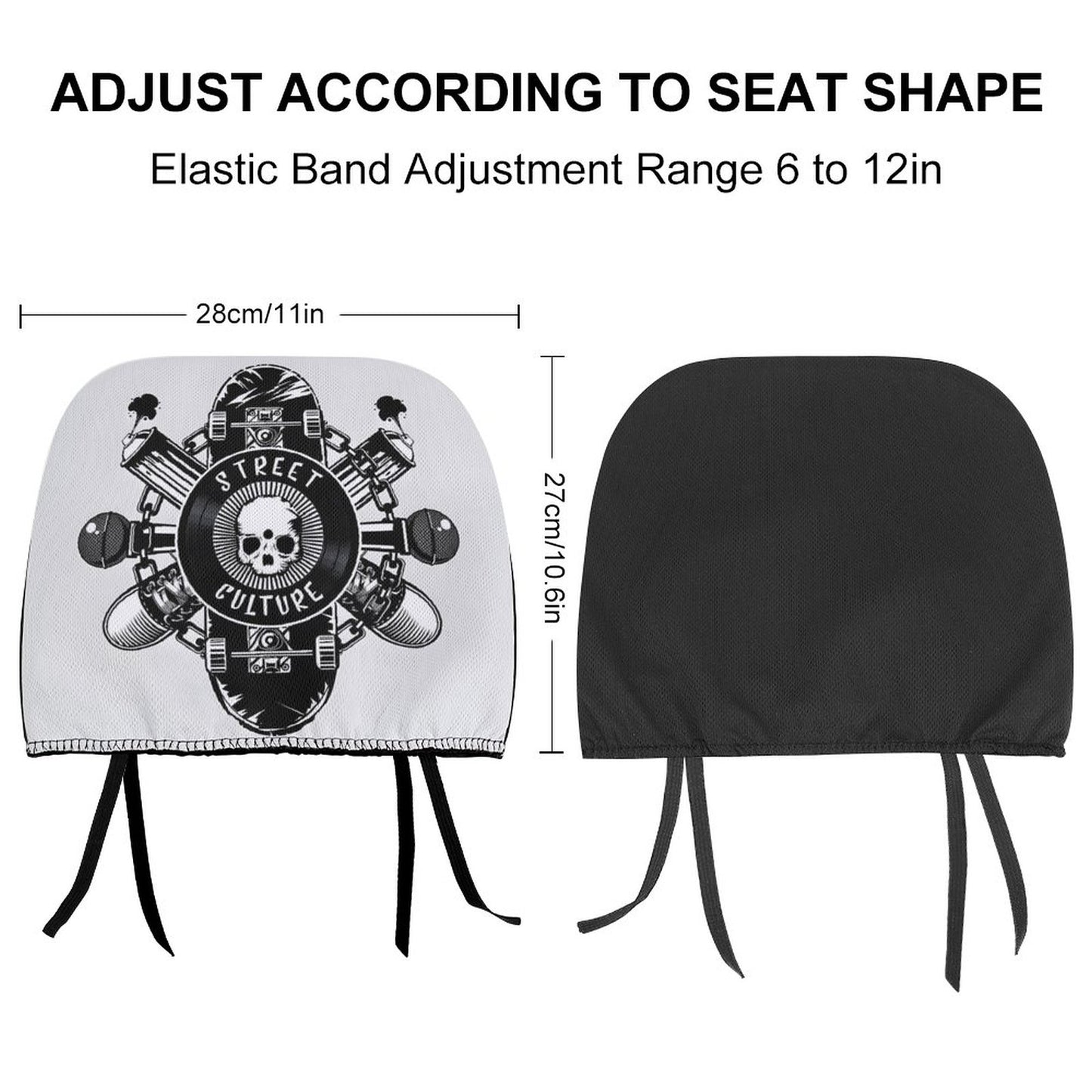 Custom Car Headrest Covers