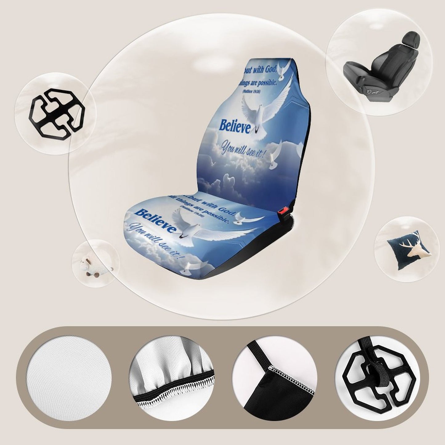 Car Seat Cover Protector-BELIEVE