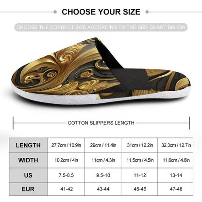 Flannel Men's Cotton Slippers