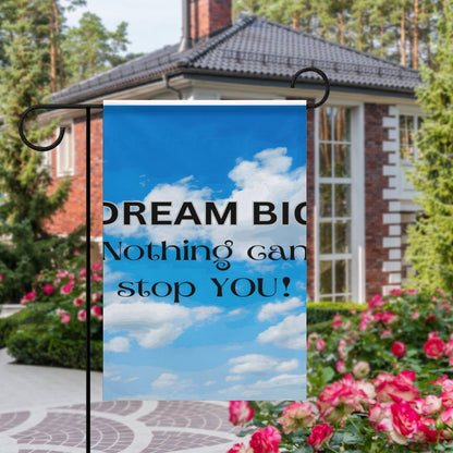 Flag in garden (1 Pic on 2 Sides)-12"x18"