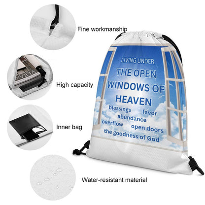 Custom Drawstring Bags with Waffle Cloth Designs