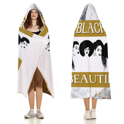 Wrap Hooded Blanket-40"x50"/ 100x130cm