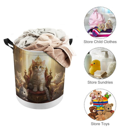 Drawstring collapsible Laundry Basket