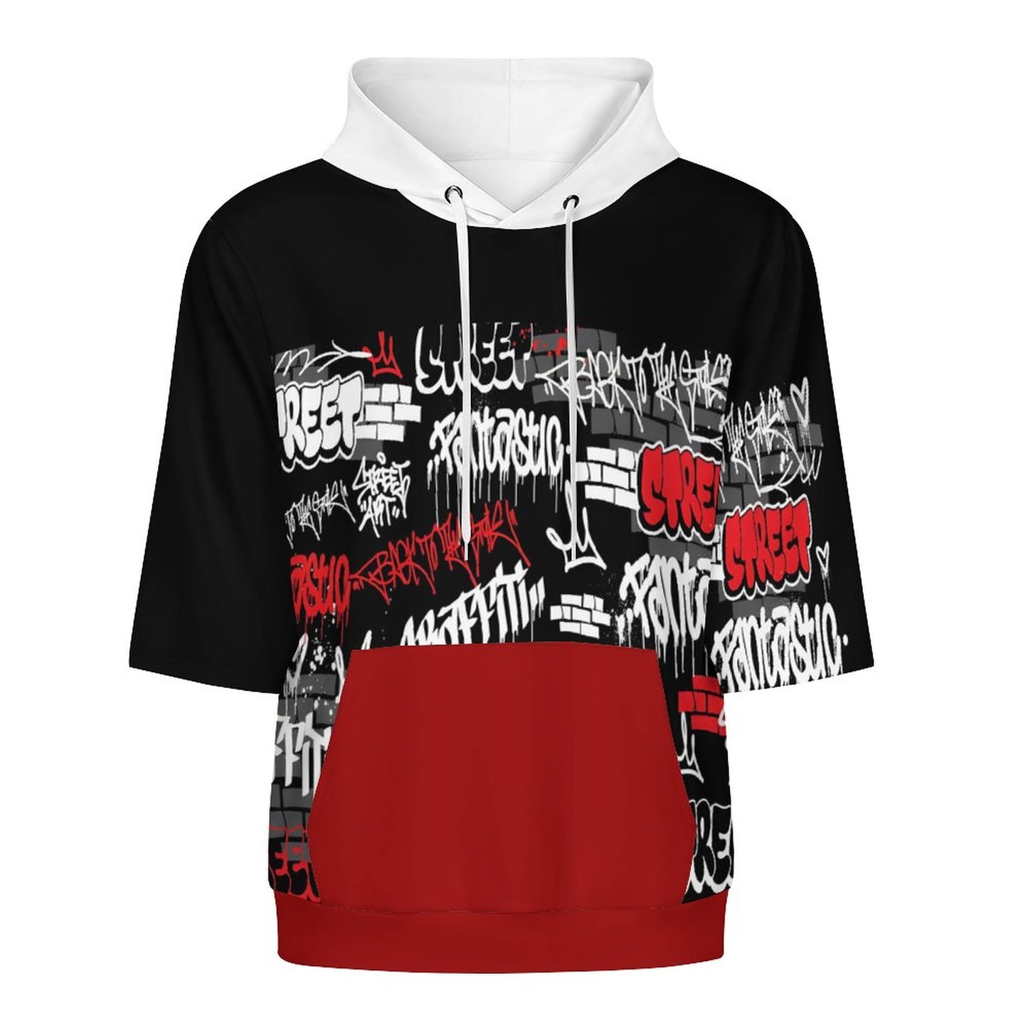 280gsm Half Sleeve Hoodie LM033 (All-Over Printing)