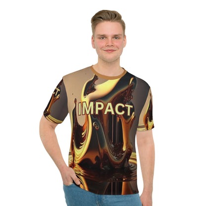 IMPACT UNISEX Loose T-shirt Light Brown Collar (XS-5XL) (for groups or events)