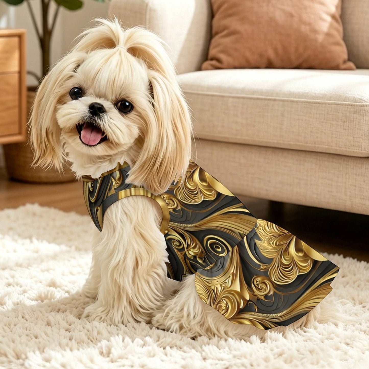 Pet Ruffle Dress-2XS-L