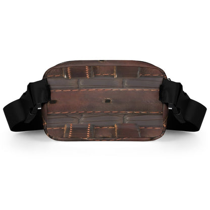 RUGGED LEATHER BUCKLE Print Bum Bag