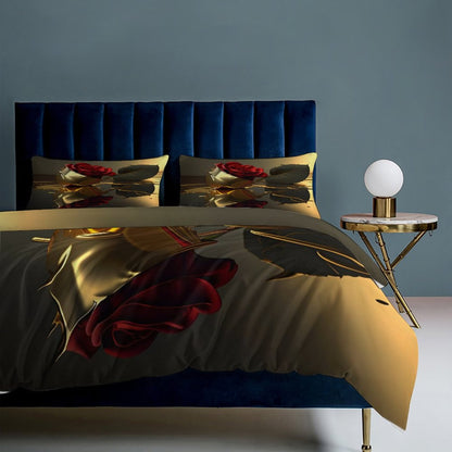 3-Piece Bedding Set-90"x90"/ 229x229cm (Dual-sided Printing)