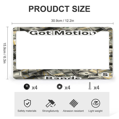 License Plate Frames with 2 Round Holes (1 Pair)