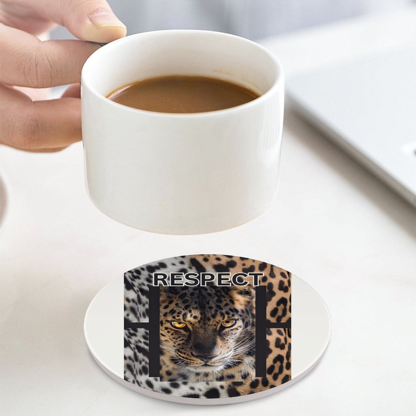 Round Ceramic Coaster