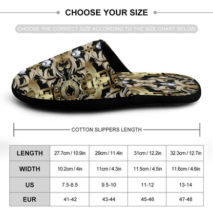 Flannel Men's Cotton Slippers
