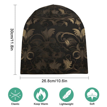 BLACK & GOLD ACCENT Pullover Cap