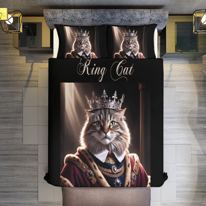 3-Piece Bedding Set-90"x90"/ 229x229cm (Dual-sided Printing)