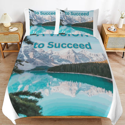 3-Piece Bedding Set-102"x90"/ 259x229cm (Dual-sided Printing)