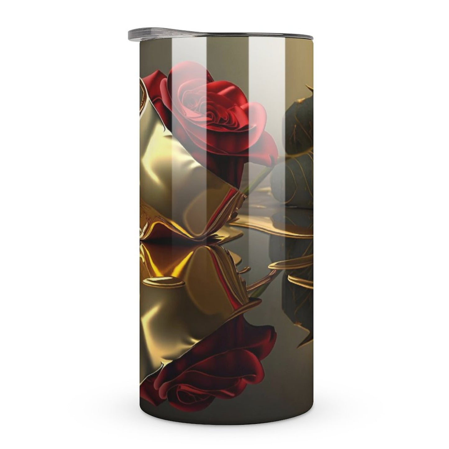 ROSE IN GOLD Insulated Drinking Cup with Lid