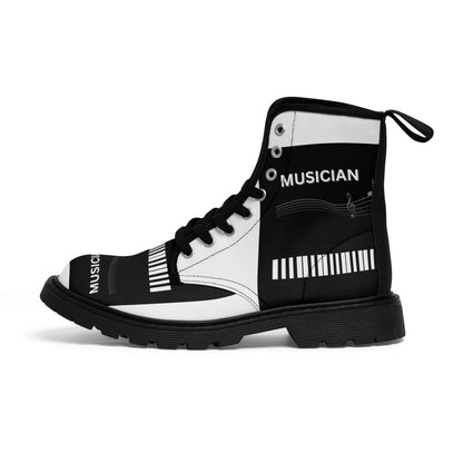 MUSICIAN'S PIANO 2-Tone Men's Canvas Boots