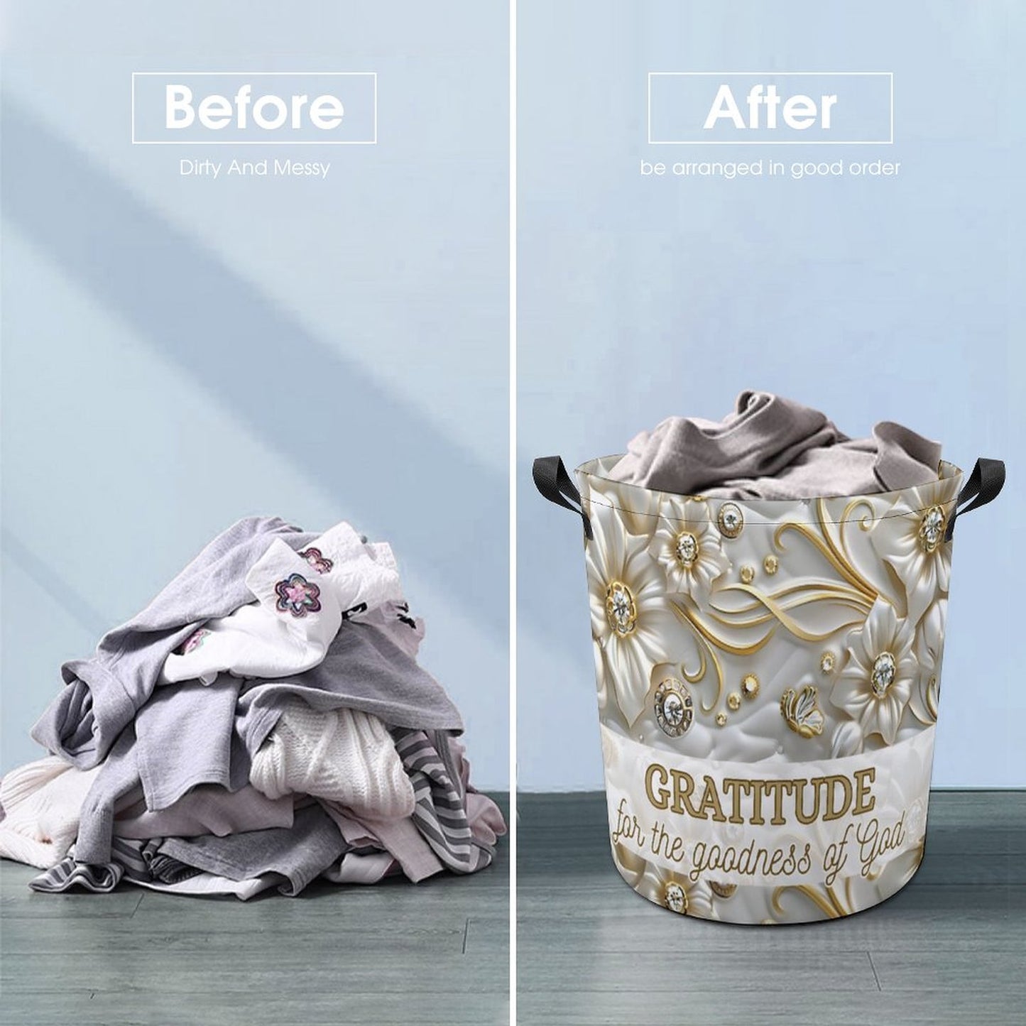 Oxford Collapsible Laundry Basket