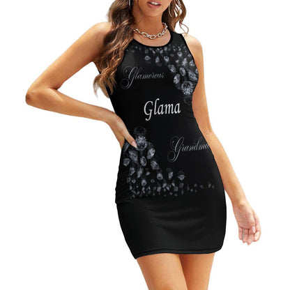 Sleeveless Ladies Tank Dress NZ014 (All-Over Printing)