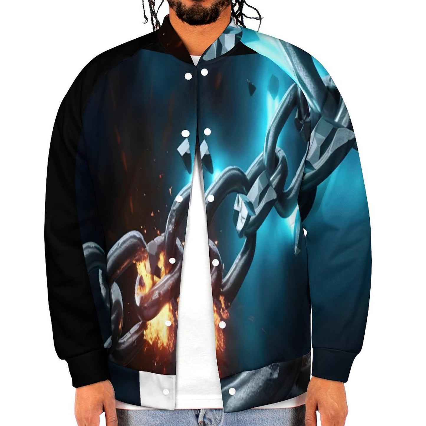 Men's Baseball Jacket (All-Over Printing)