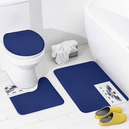 Shower Curtain Set with 3 Rugs