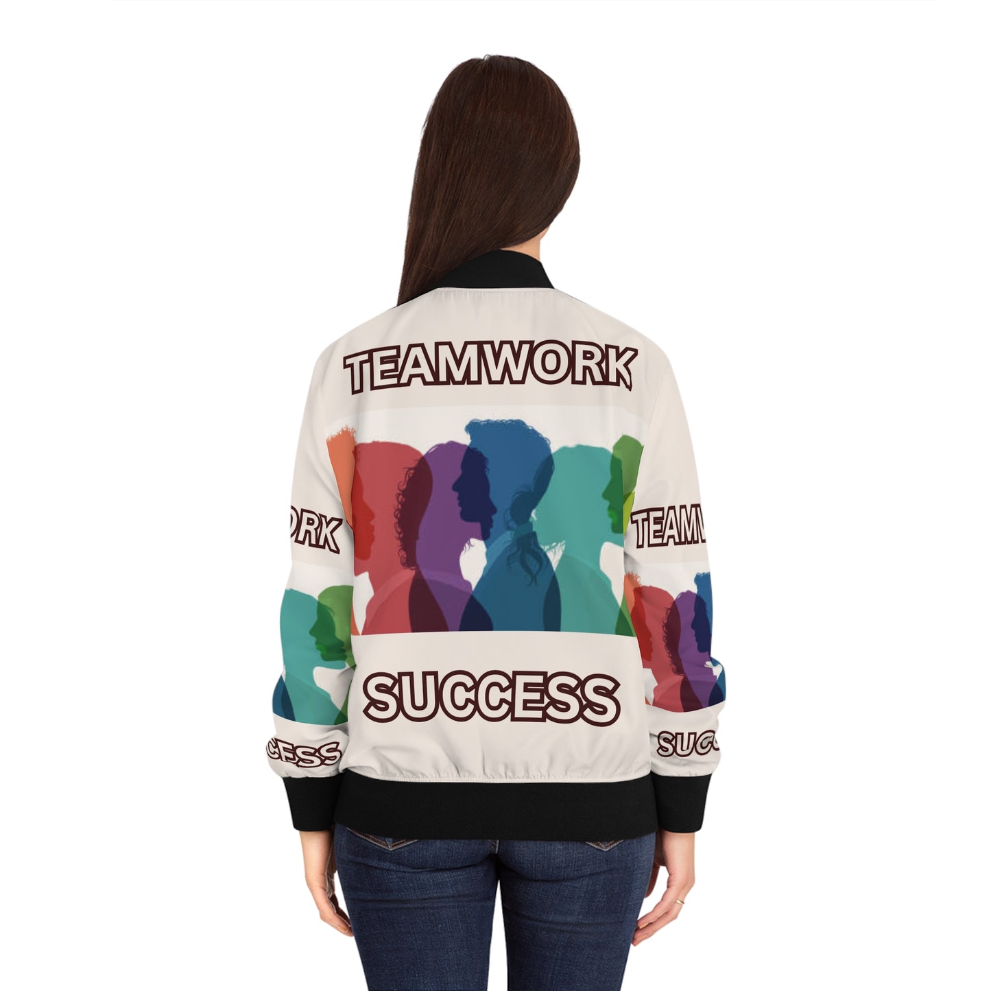 TEAMWORK SUCCESS Women's Bomber Jacket (S-2XL) (for groups or events)