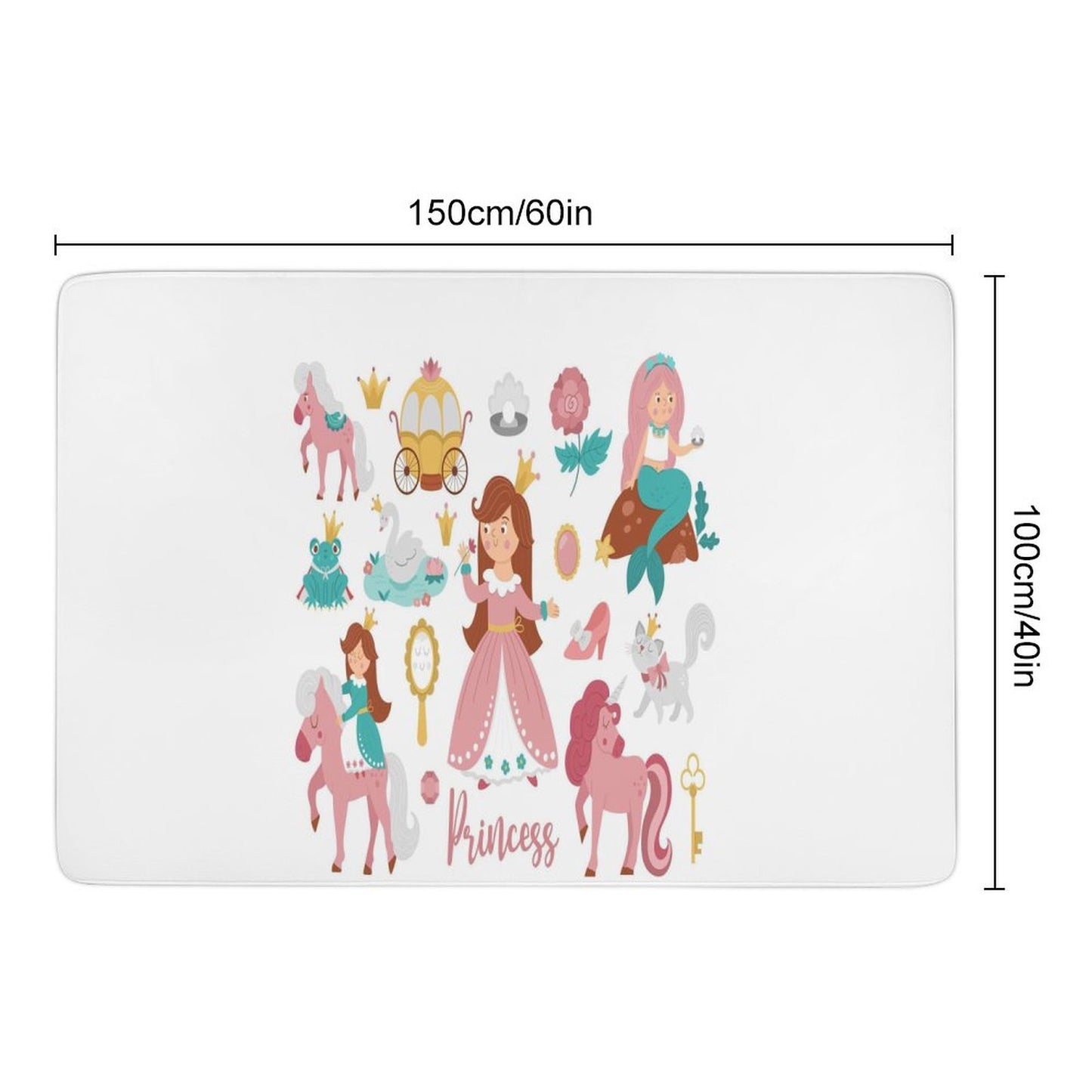 Coral Velvet Floor Mat for Home-60"x40"