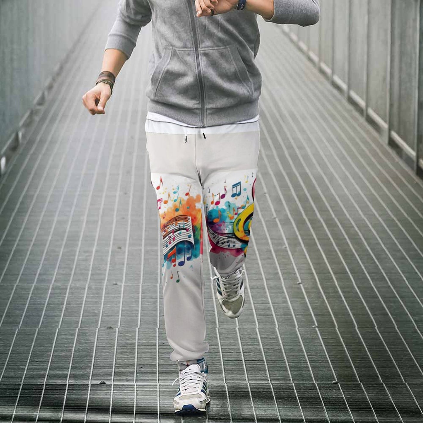 MUSIC GRAFFITI Unisex Sweatpants-SMALL-5XL
